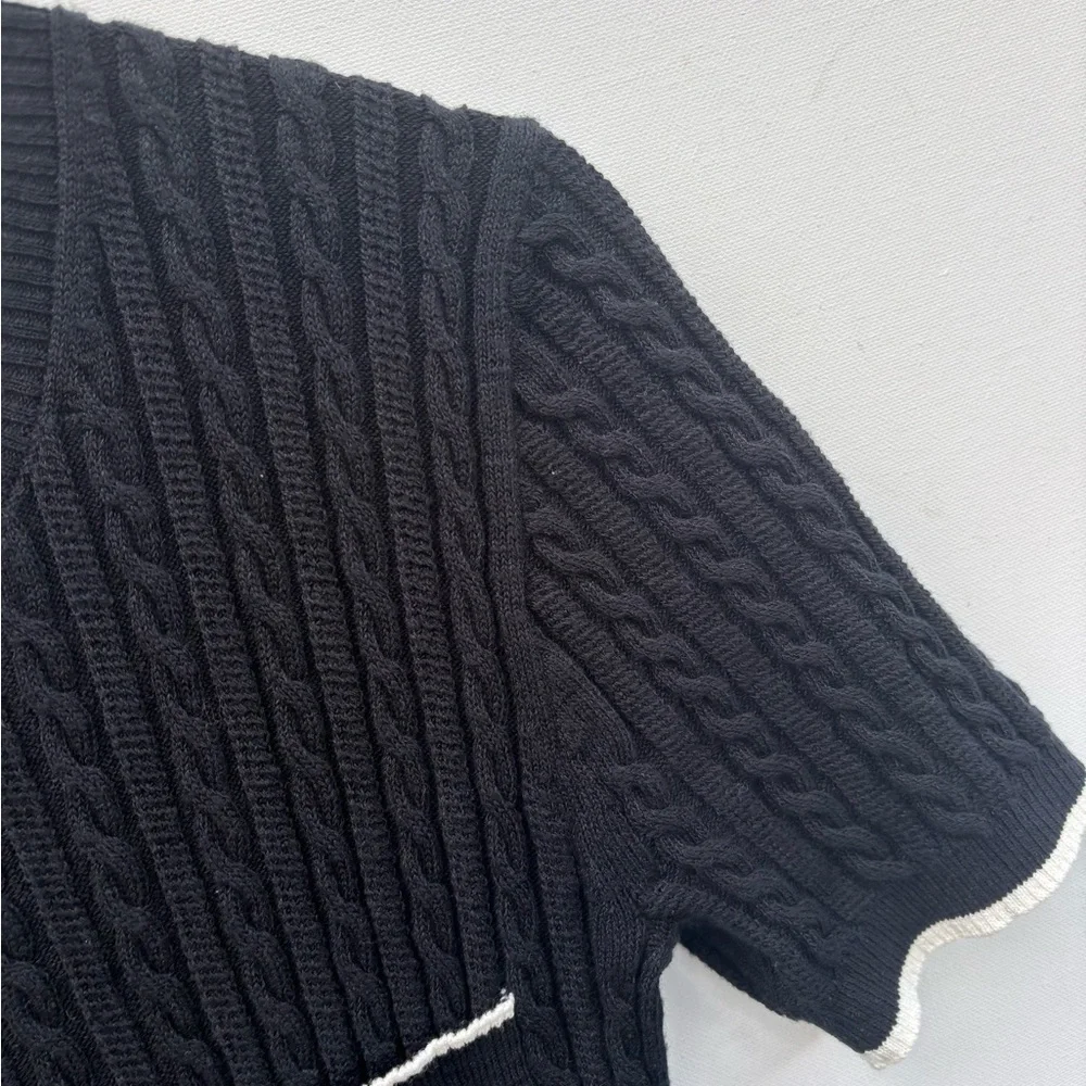 J Crew Short Sleeve Cable Knit Dress